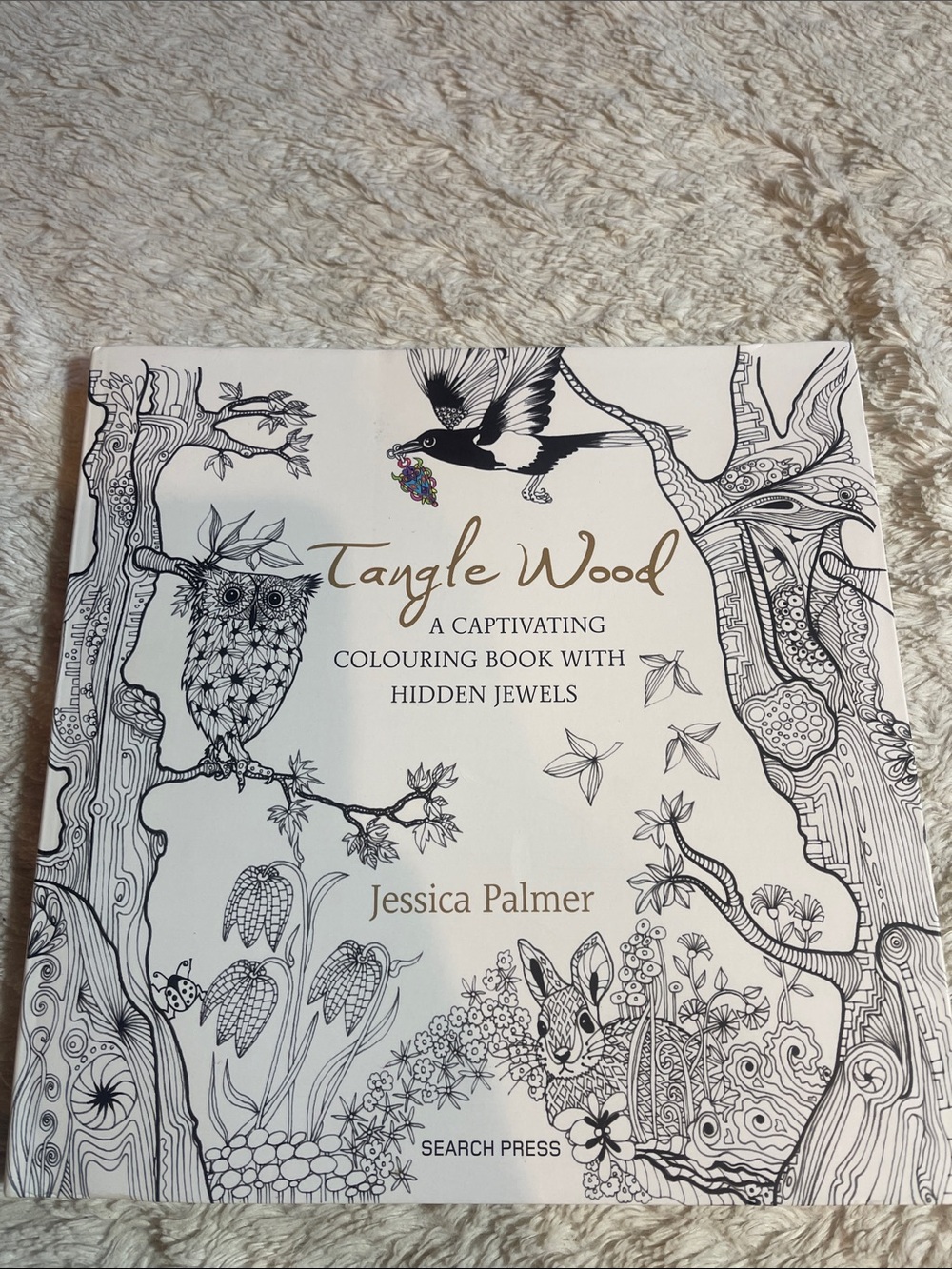 Tangle Wood Coloring Book by Jessica Palmer - Black & White Cover - Picture 2 of 6